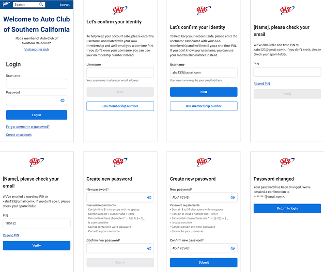 Account recovery - username