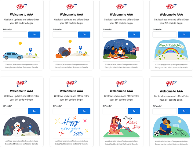 ZIP code modal - mobile screens
